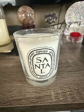 diptyque Santal White and Black Label Candle READ Description mini